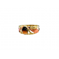 Bazarový zlatý prsten s tygřím okem AUBAZAR0621
