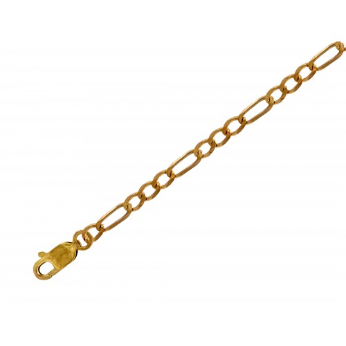 Zlatý náramek figaro plné AU2081 Zlatý náramek figaro plné AU2081