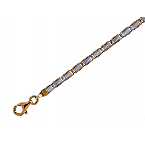 Zlatý náramek žiletky dvojí zlato AU2102 Zlatý náramek žiletky dvojí zlato AU2102