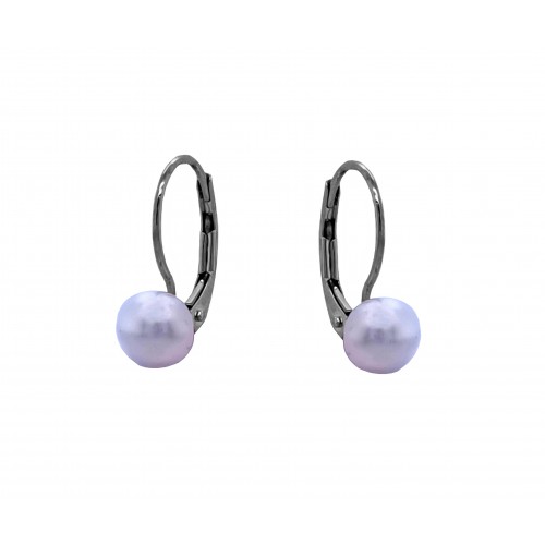 Decentní menší zlaté náušnice s perlou AU2067 Decentní menší zlaté náušnice s perlou AU2067