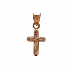 Drobný zlatý přívěsek křížek s kamínky AU2052 Drobný zlatý přívěsek křížek s kamínky AU2052