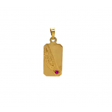 Zlatý přívěsek gravírovaná destička AU2122