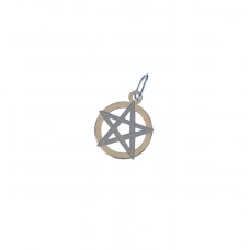 Zlatý přívěsek pentagram AU0129 - žluté zlato