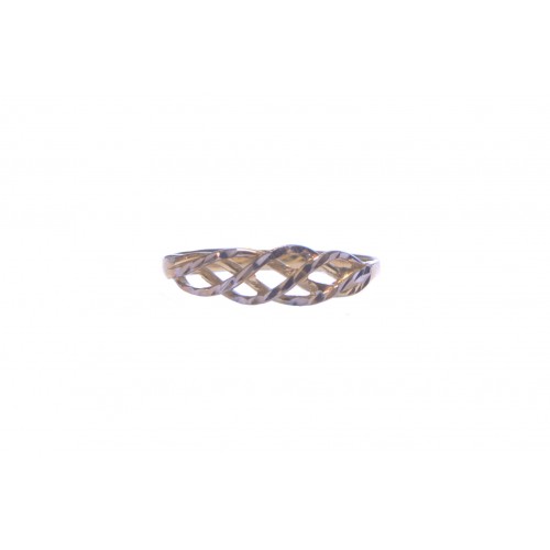 Jemný celozlatý dámský prsten AU1456