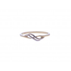 Jemný celozlatý prsten AU1476
