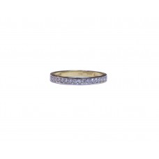 Zlatý dámský prsten osázený zirkony AU0165 - žluté zlato