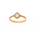 Čtyřkrapnový zlatý dámský prsten s opálem AU1788