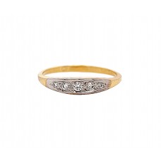 Dámský zlatý prsten s kamínky AU1674