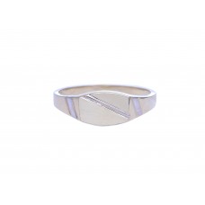Celozlatý pánský prsten bez kamínků AU1481