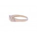 Celozlatý pánský prsten bez kamínků AU1481