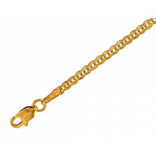 Zlatý řetízek Rombo AU2096 - plný  Zlatý řetízek Rombo AU2096 - plný