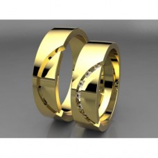 Zlaté snubní prsteny AUSP0018